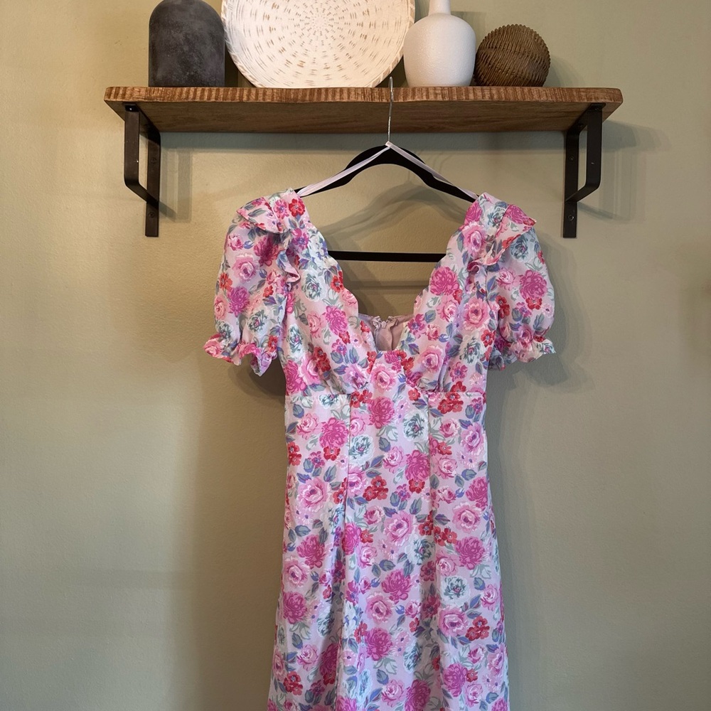 Floral Puff Sleeve Dress